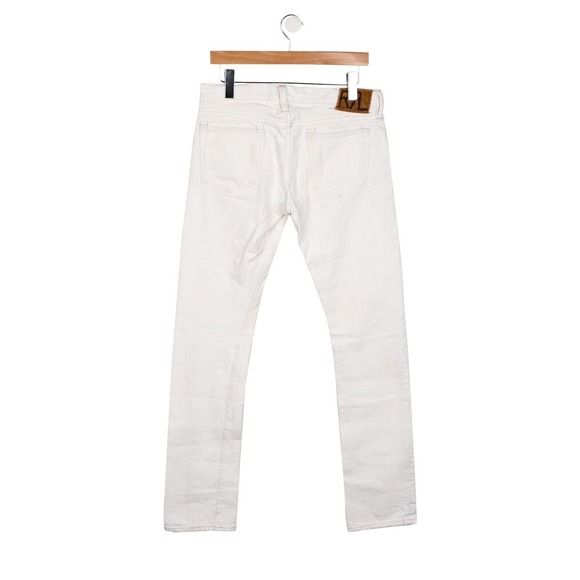 RRL Double‎ Ralph Lauren denim Jeans Size 29x34 White Distressed - Picture 2 of 14
